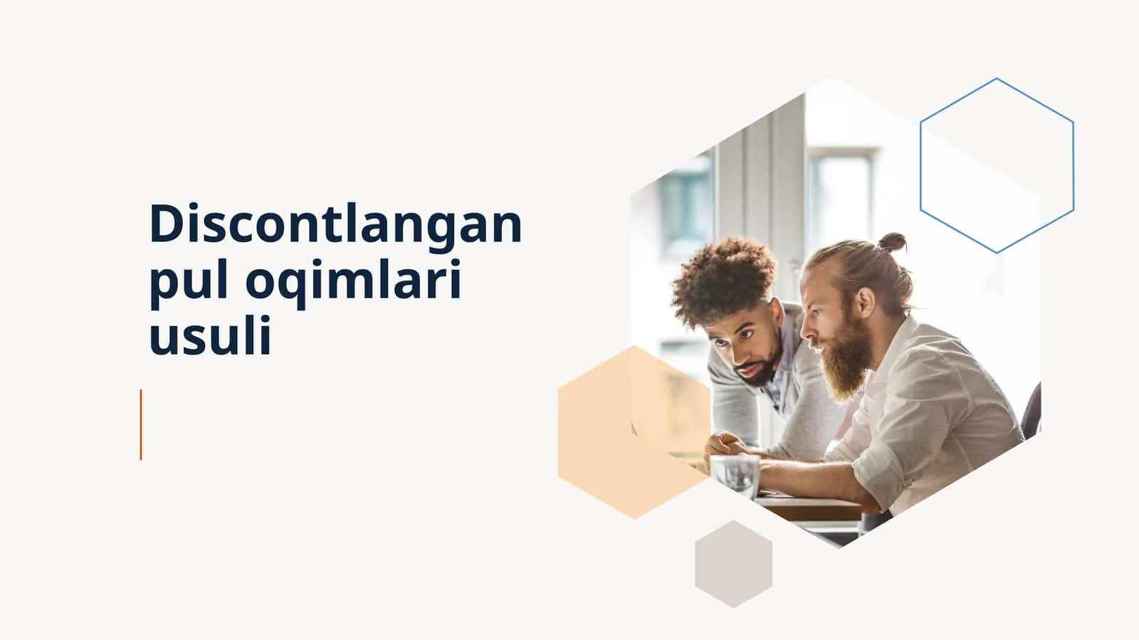 Diskontlangan pul oqimlari usuli