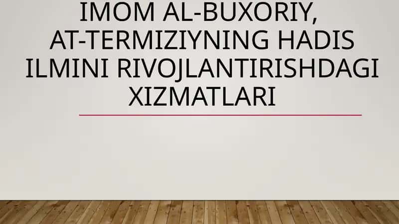 Imom Buxoriy