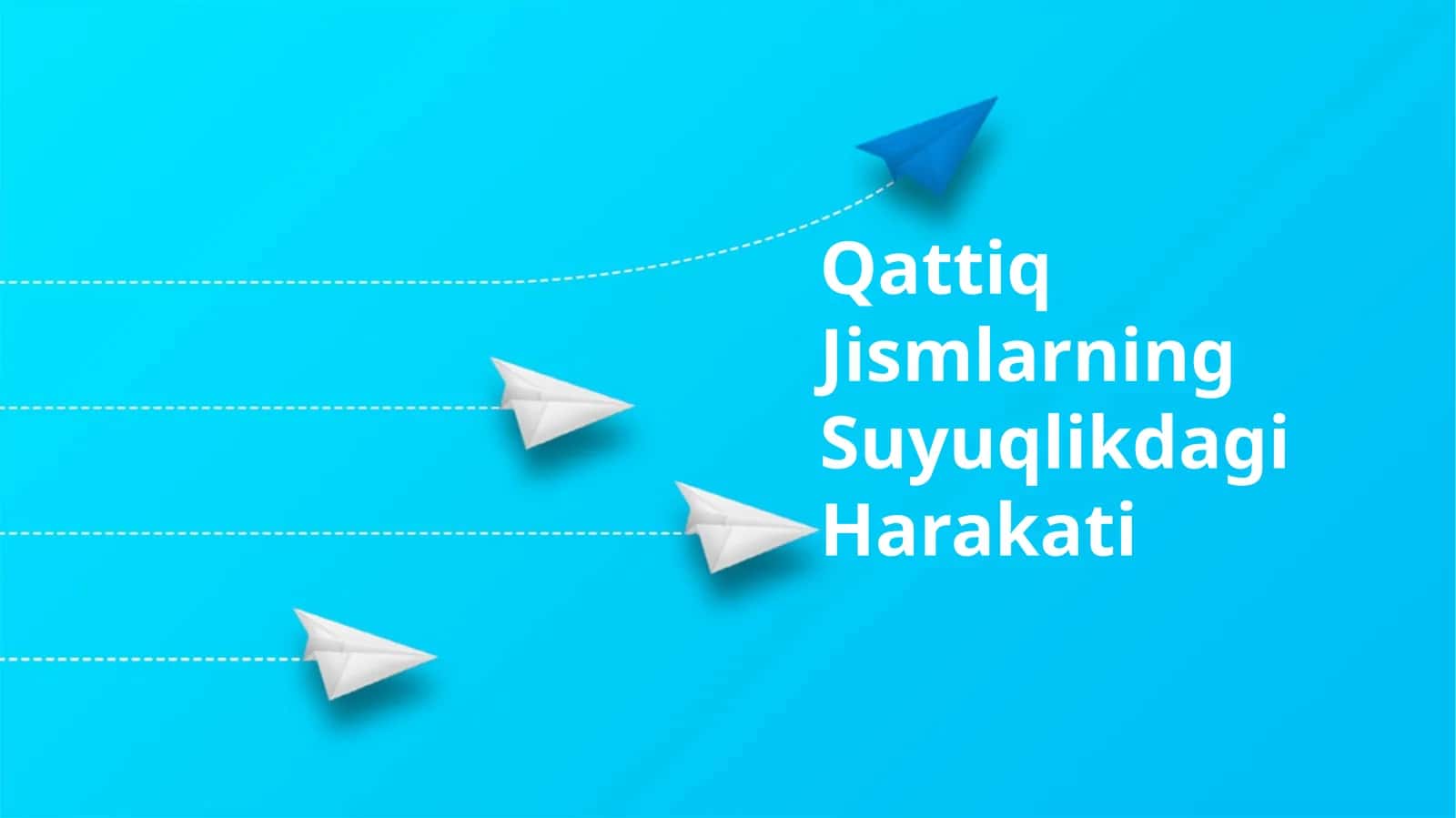 Qattiq Jismlarning Suyuqlikdagi Harakati
