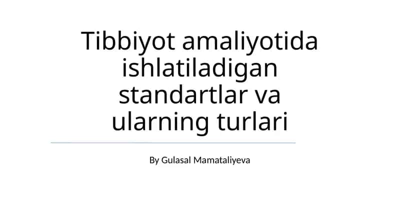 Axborot xavfsizligi standartlari