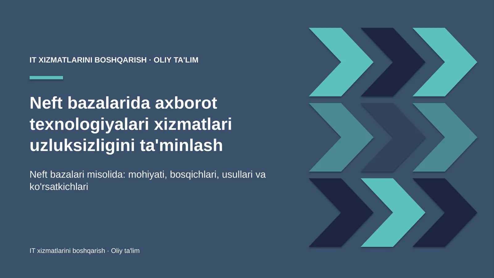 neft bazalarida axborot texnologiyalari xizmatlari uzluksizligini ta'minlash 3217