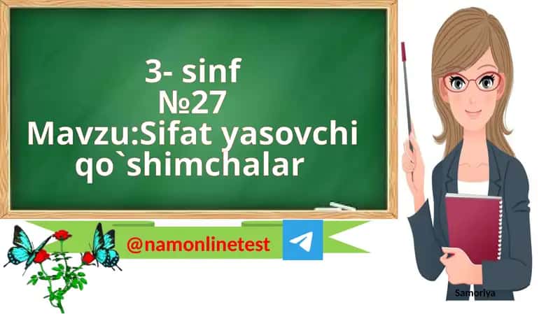 Sifatyasovchiqo`shimchalar