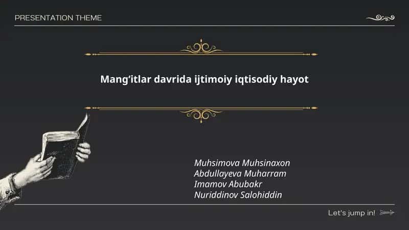 Mangʻitlar davrida ijtimoiy iqtisodiy hayot