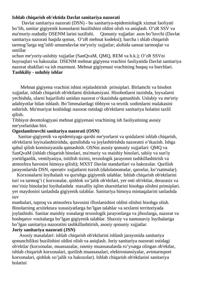 Davlat sanitariya nazorati