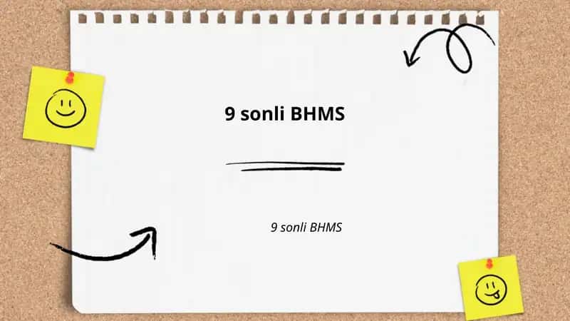 9 sonli BHMS