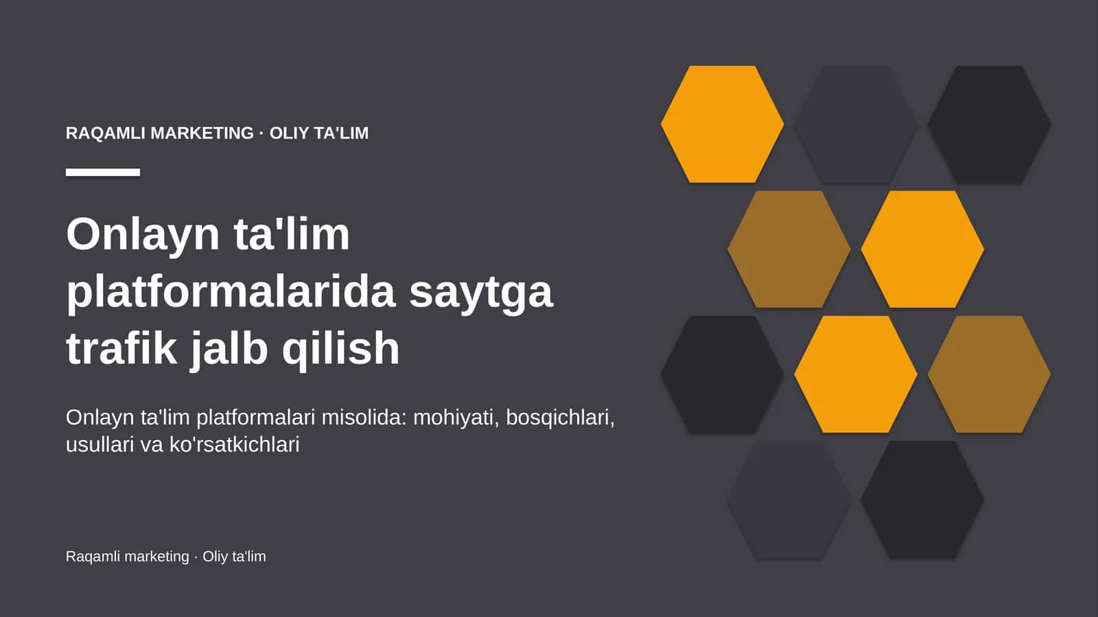 onlayn ta'lim platformalarida saytga trafik jalb qilish 7332