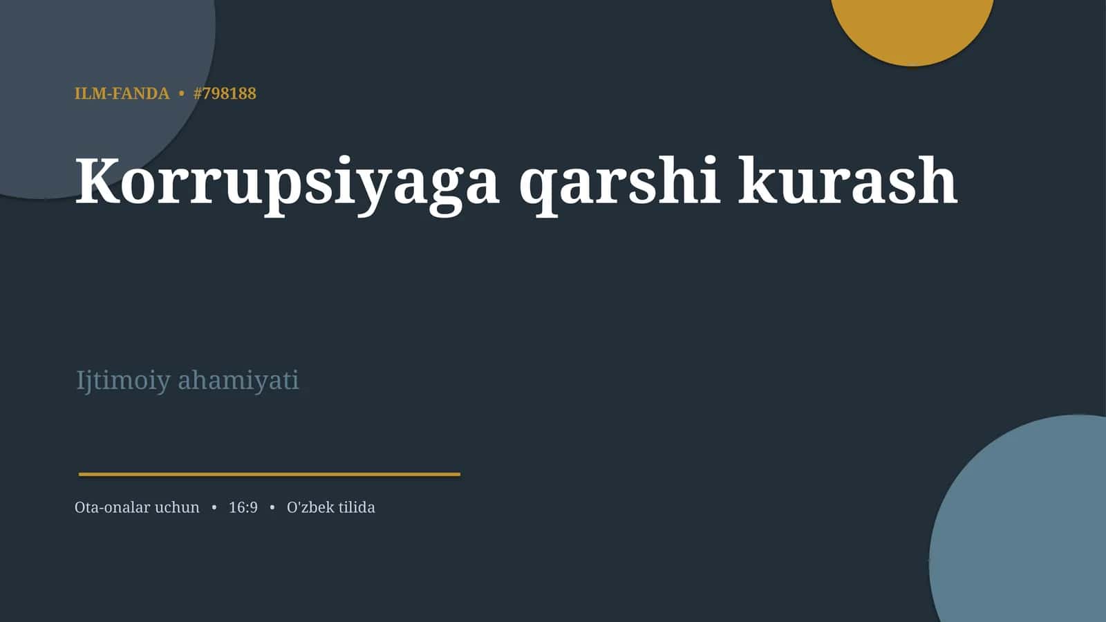 Korrupsiyaga qarshi kurash
