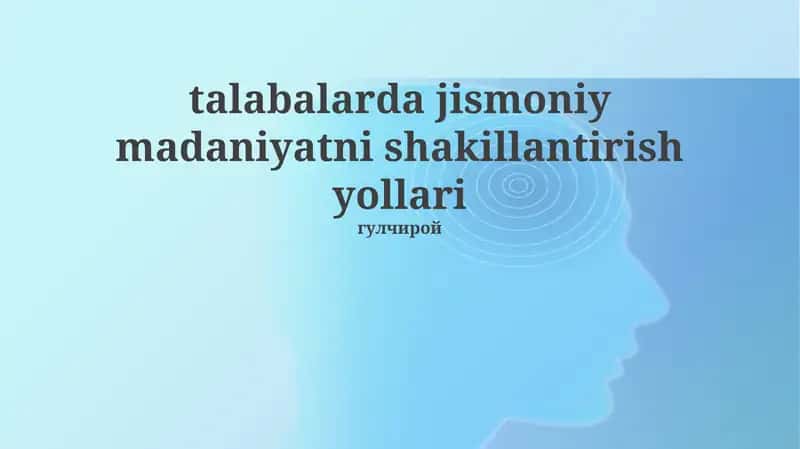 Jismoniy tarbiya dasturlari