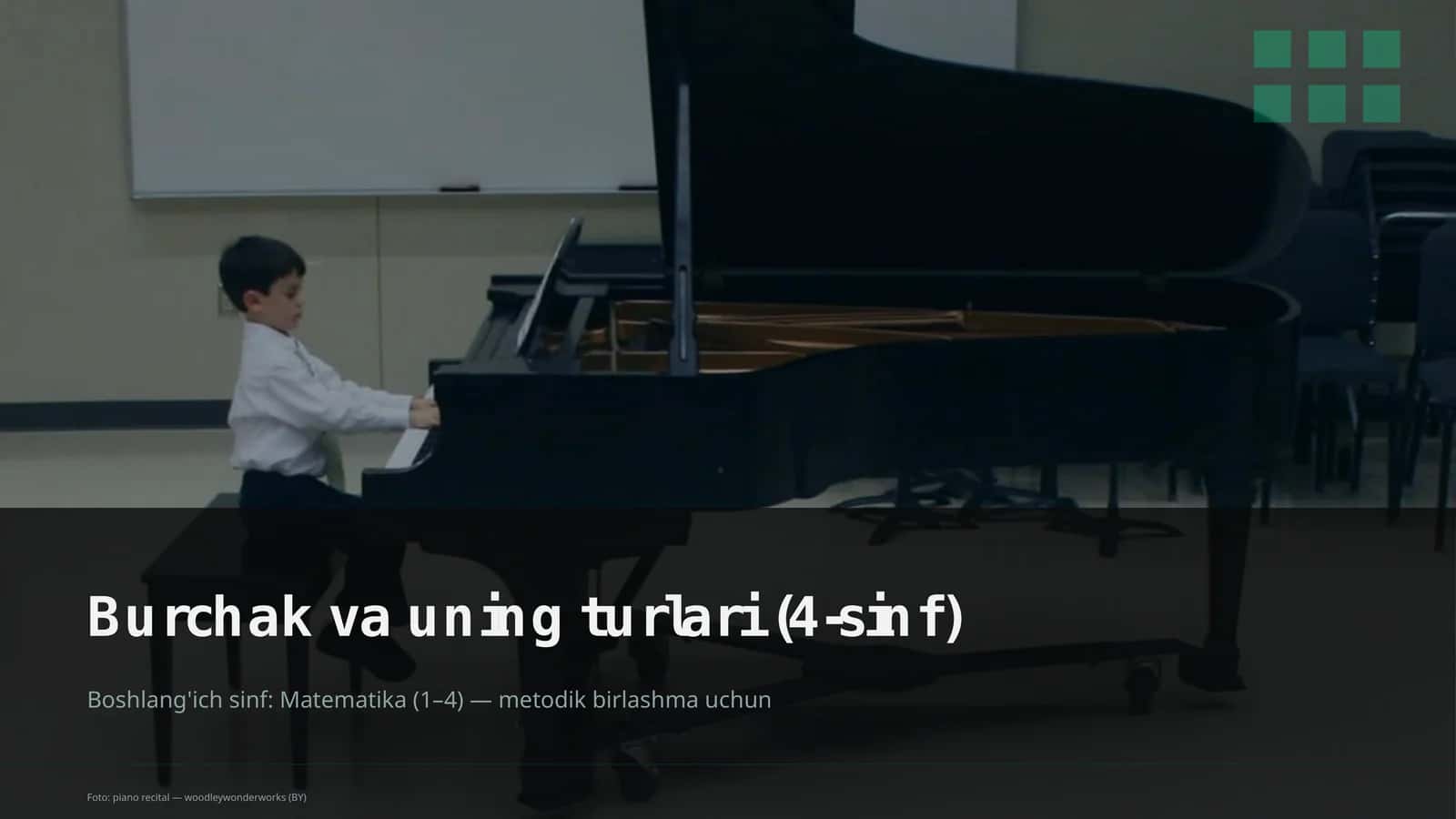 Burchak va uning turlari (4-sinf)