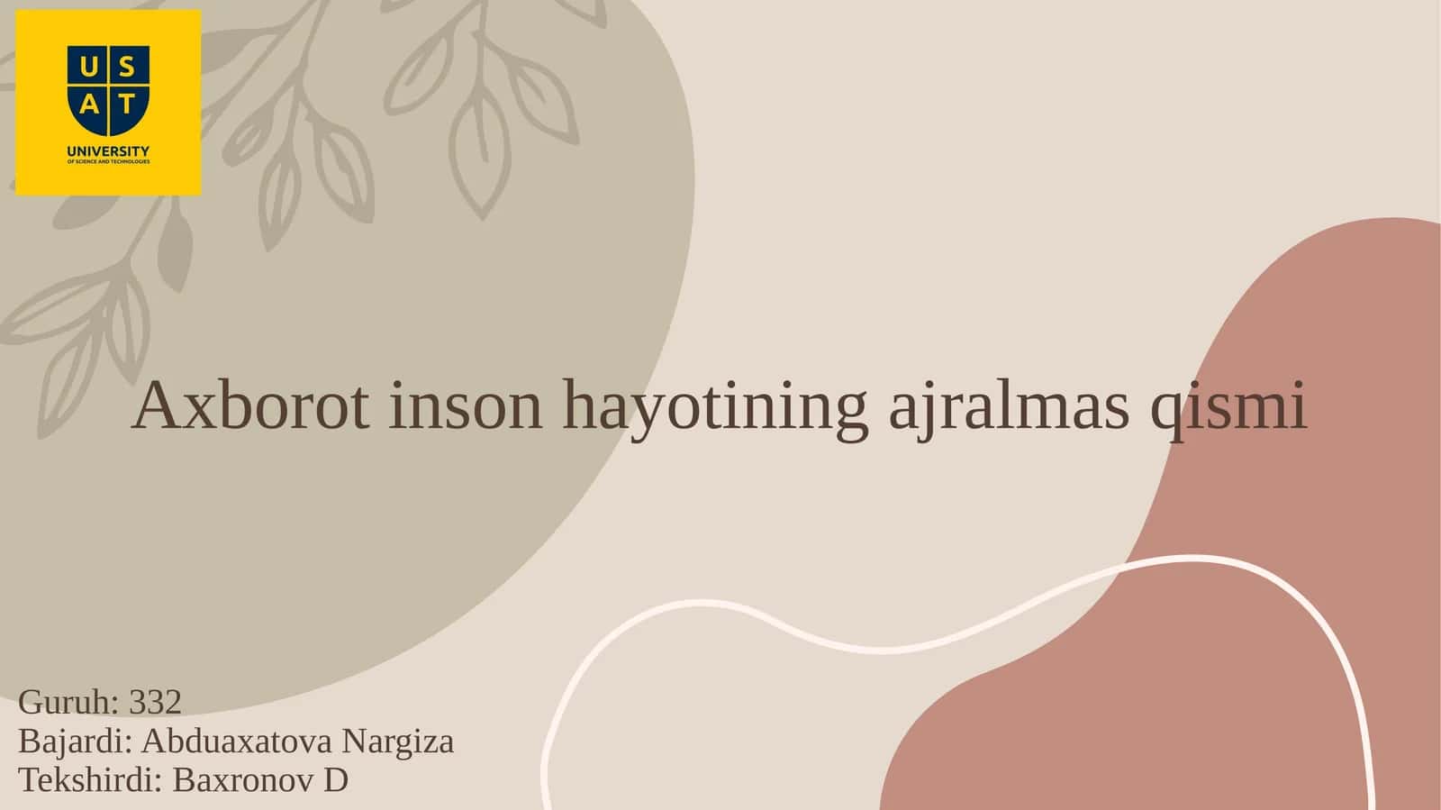 Axborotinsonhayotiningajralmasqismi