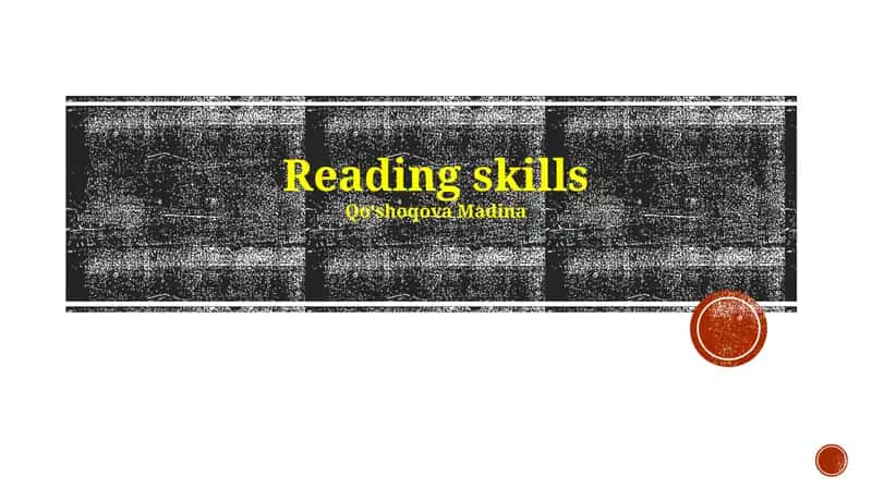 Reading skills