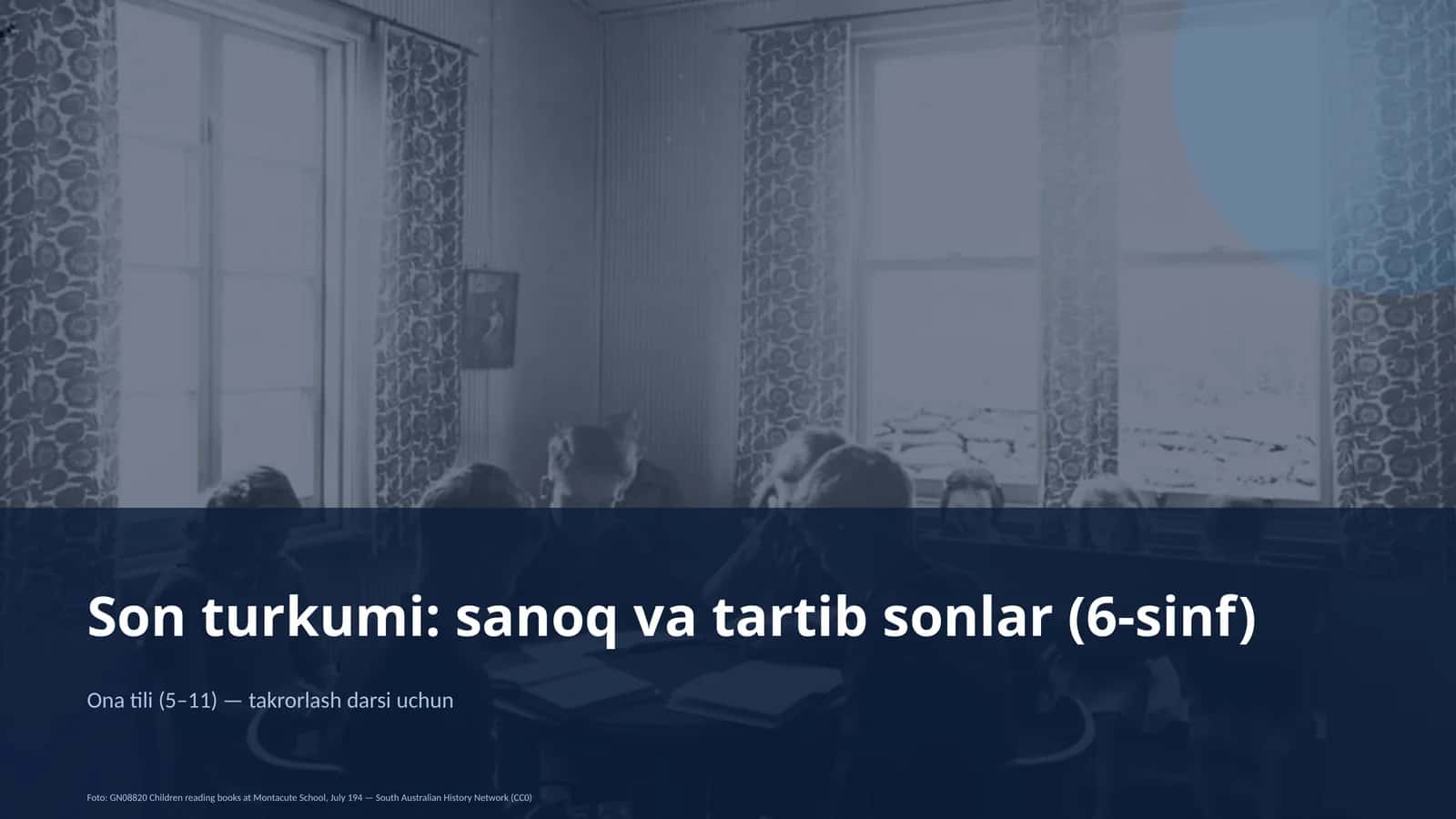 Ona tili (5–11) — takrorlash darsi uchun