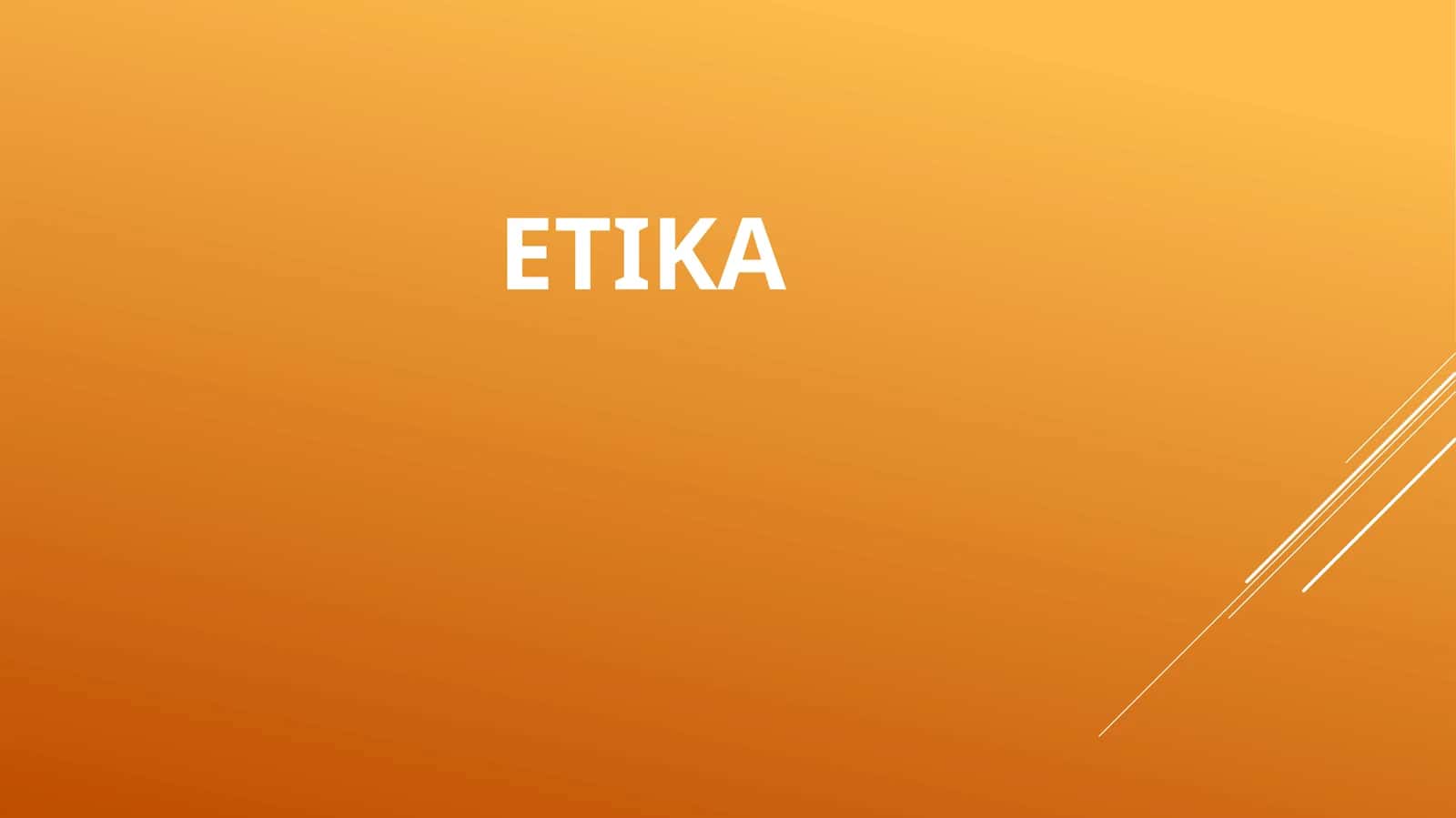 Etika