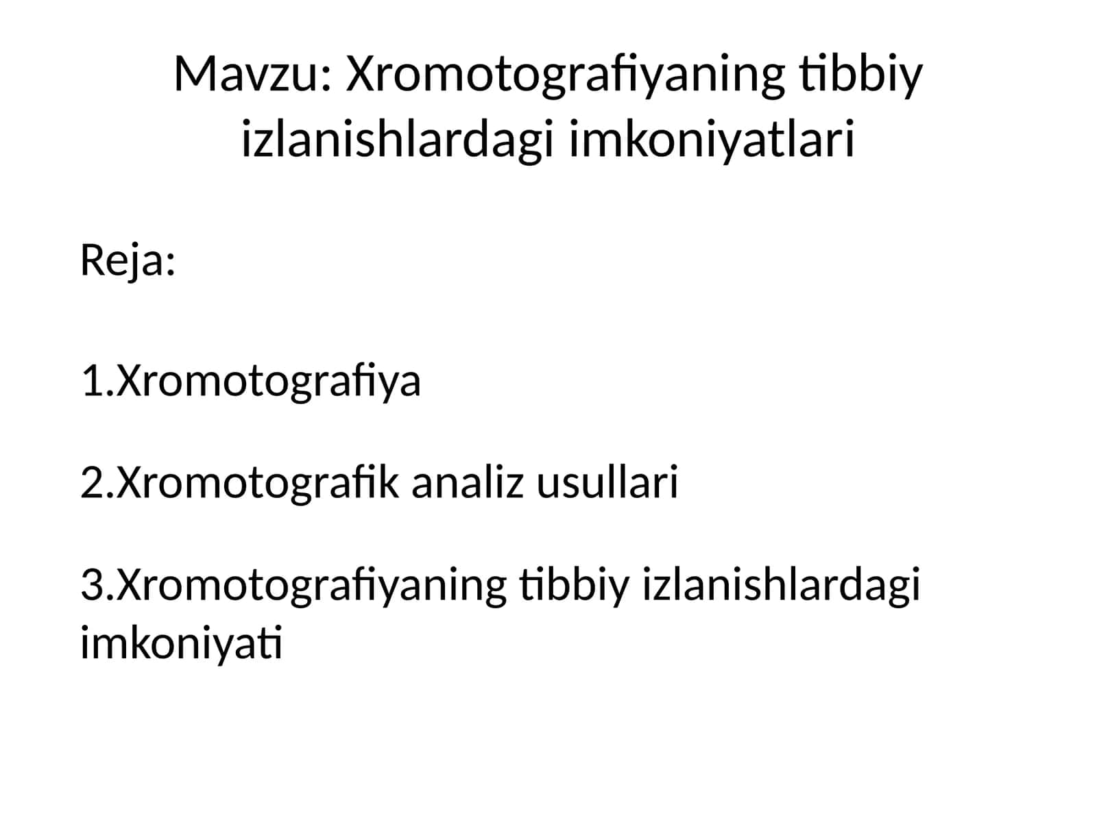 Xromotografiya