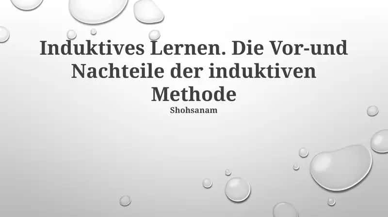 Induktives Lernen