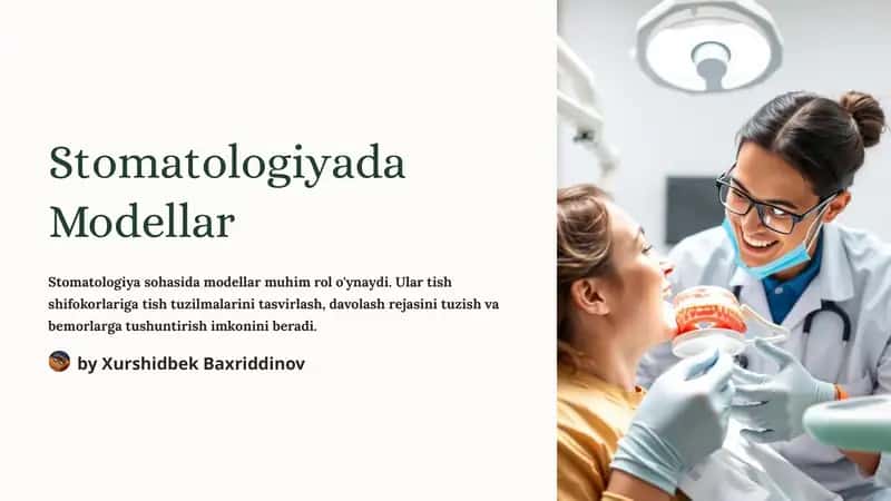 Stomatologiyada Modellar