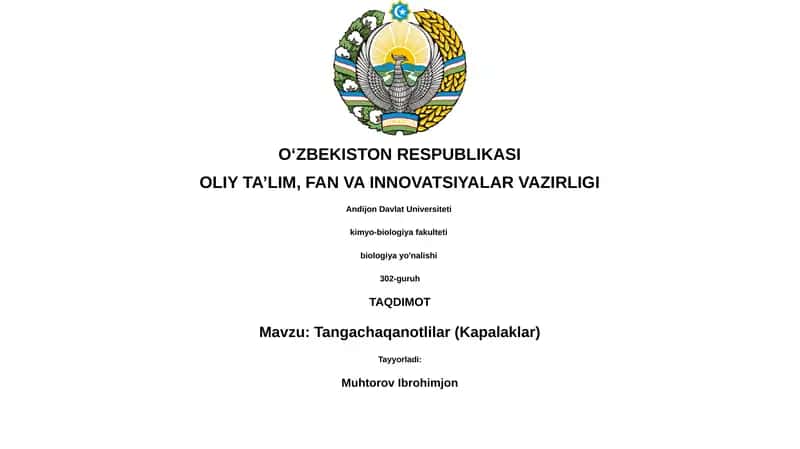 Tangachaqanotlilar (Kapalaklar)