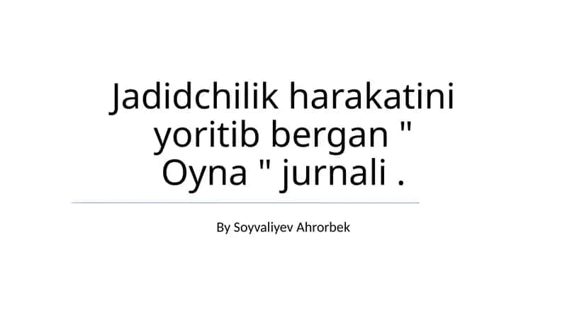 Oyna журнали