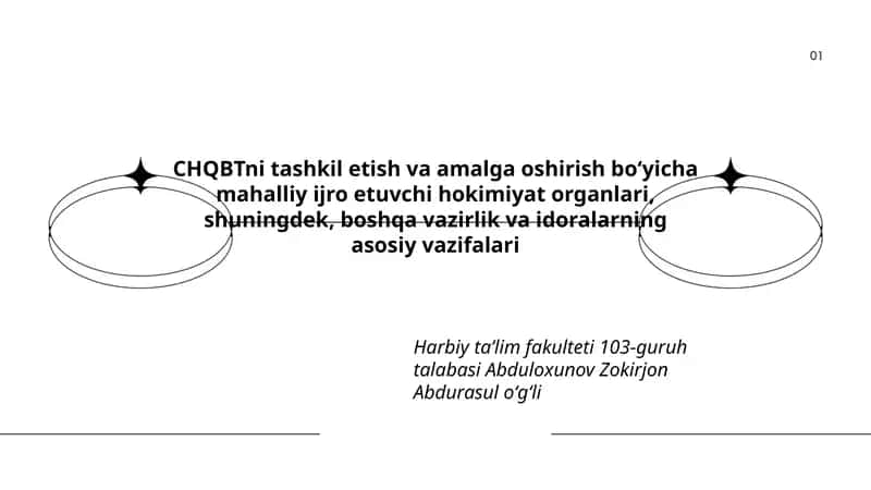 CHQBTni tashkil etish va amalga oshirish boʻyicha mahalliy ijro etuvchi hokimiyat organlari