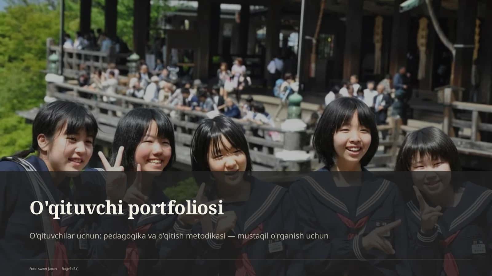 O'qituvchi portfoliosi