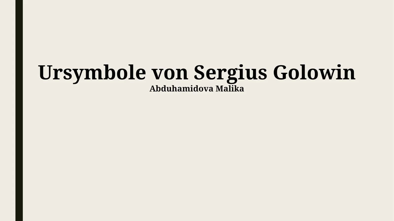 Ursymbole von Sergius Golowin