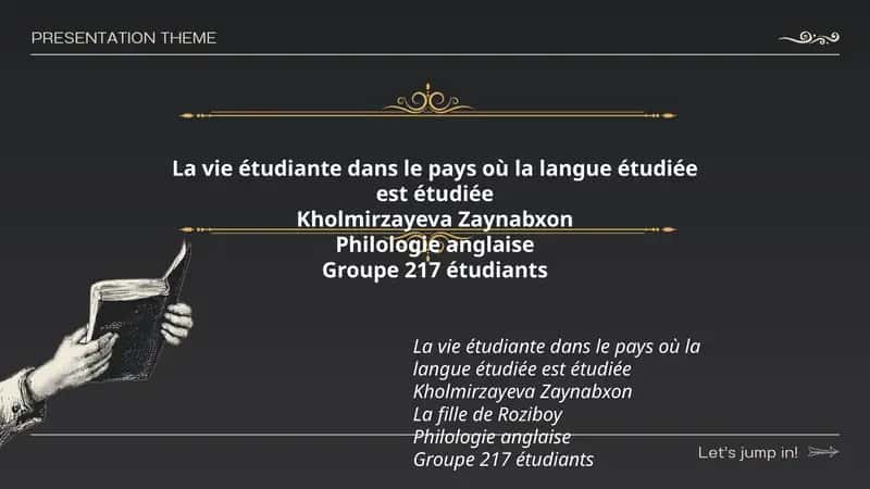 La vie étudiante dans le pays où la langue étudiée est étudiée