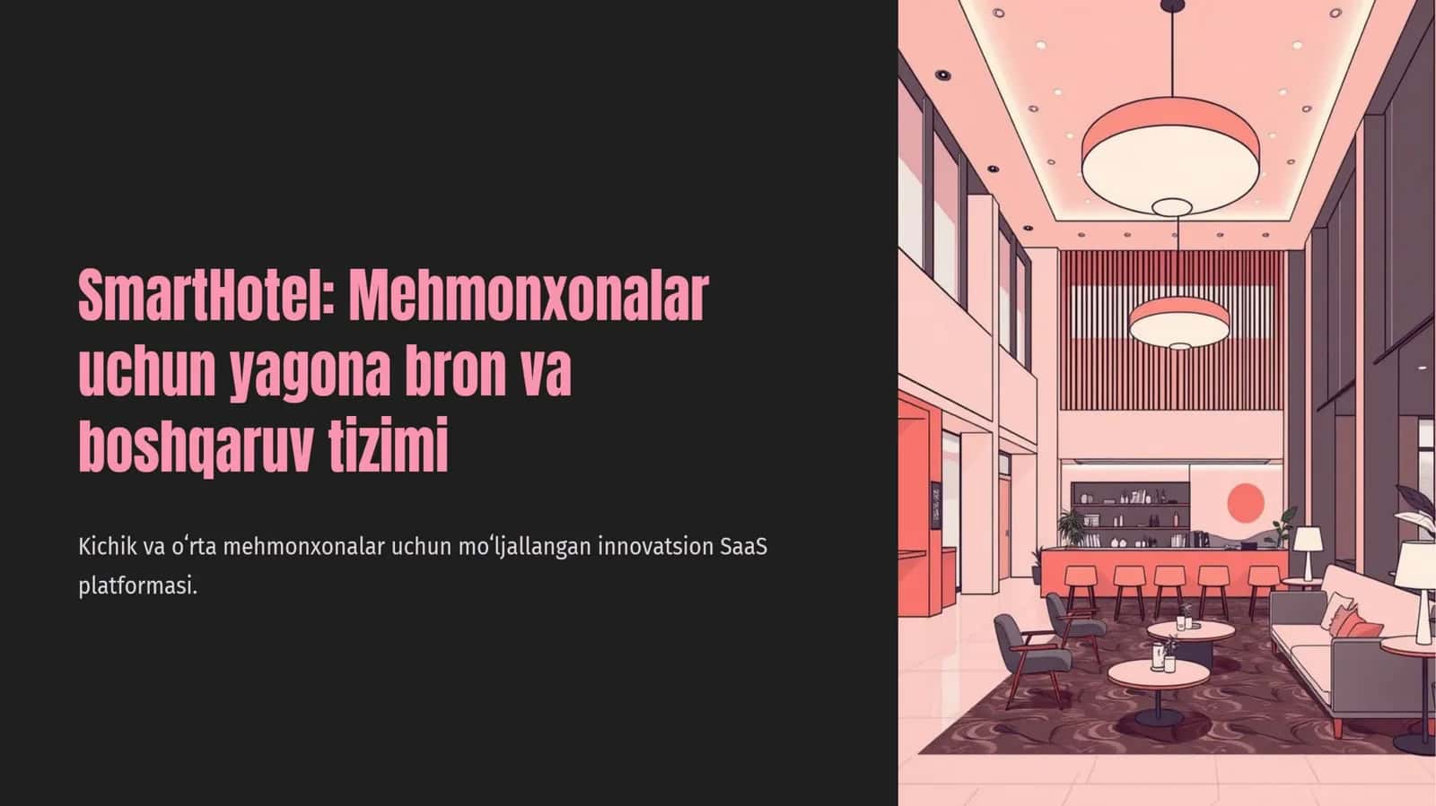 mehmonxonalar uchun bron tizimi