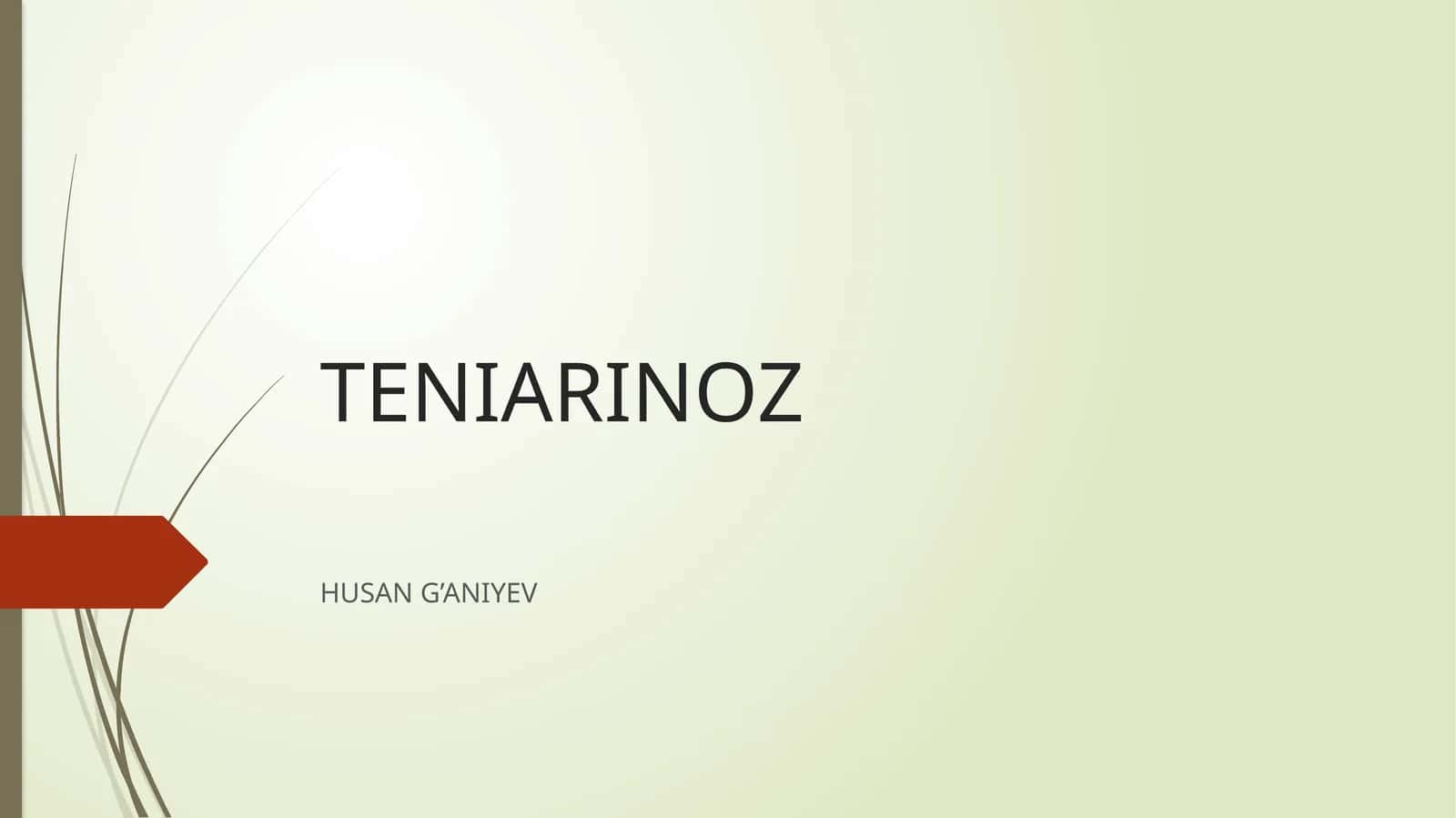Teniarinoz