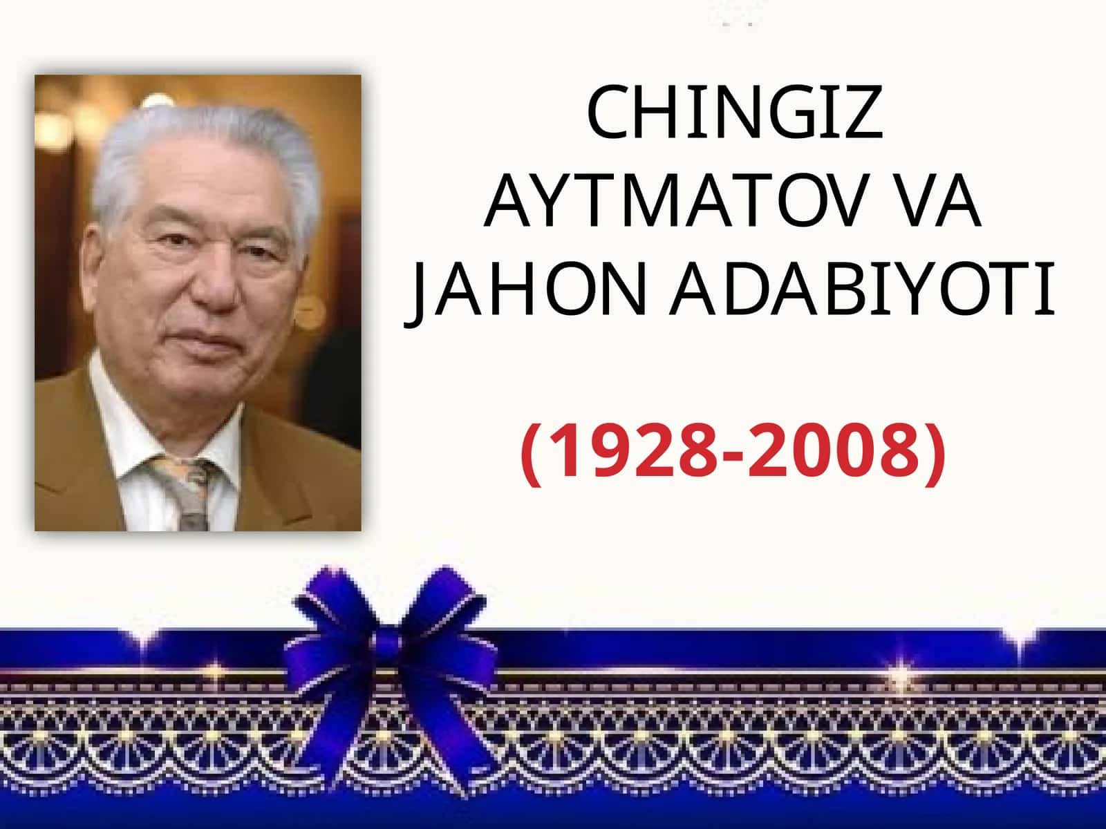 Chingiz Aytmatov vajahona adabiyoti