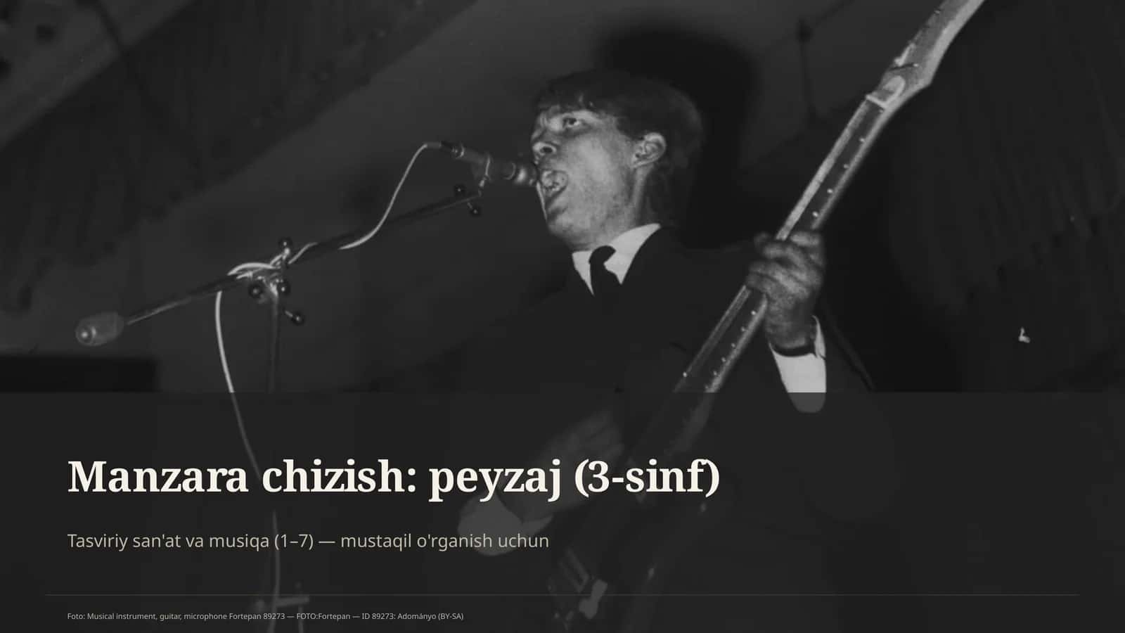 Manzara chizish: peyzaj (3-sinf)