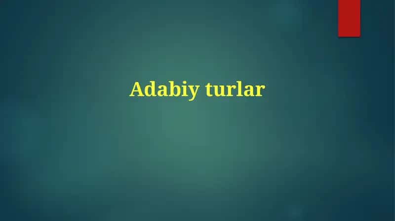 Adabiyturlar