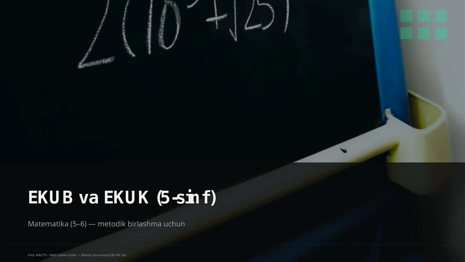 EKUB va EKUK (5-sinf)