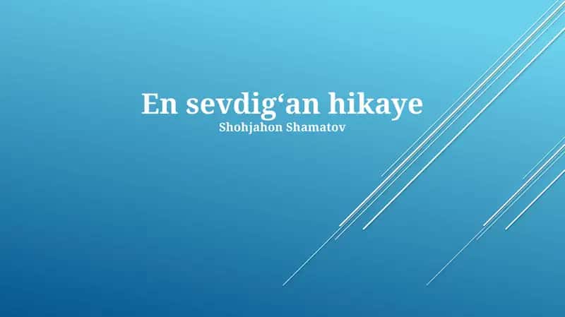 En sevdigʻan hikaye