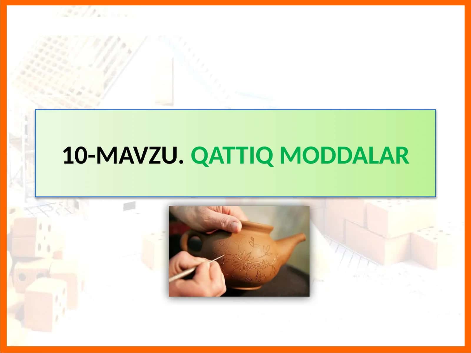 MAVZU.QATTIQ MODDALAR
