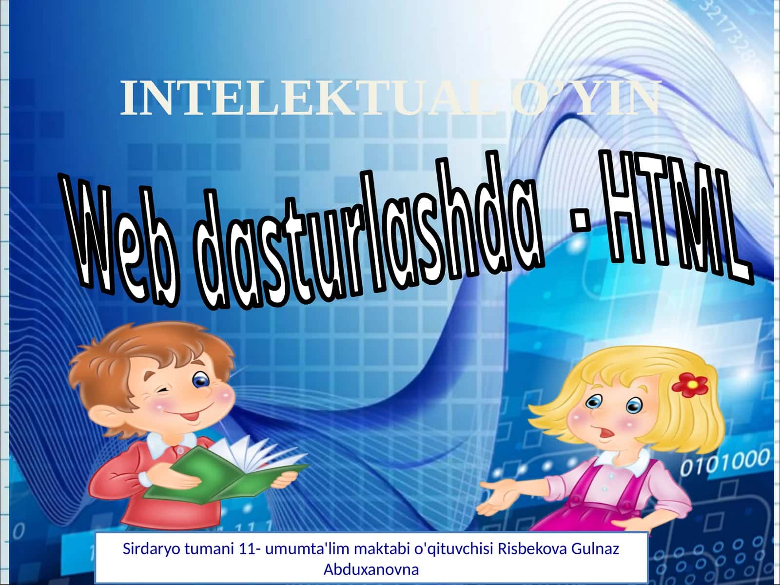 Veb dasturlashda HTML savol-javob