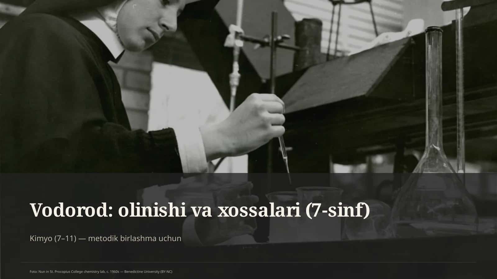 Vodorod: olinishi va xossalari (7-sinf)