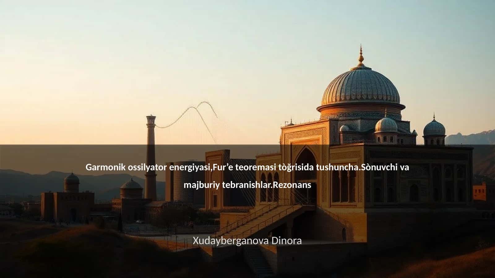 Garmonik ossilyator energiyasi