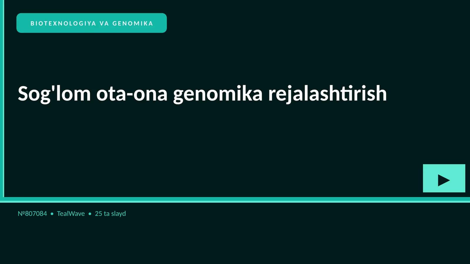 Sog'lom ota-ona genomika rejalashtirish