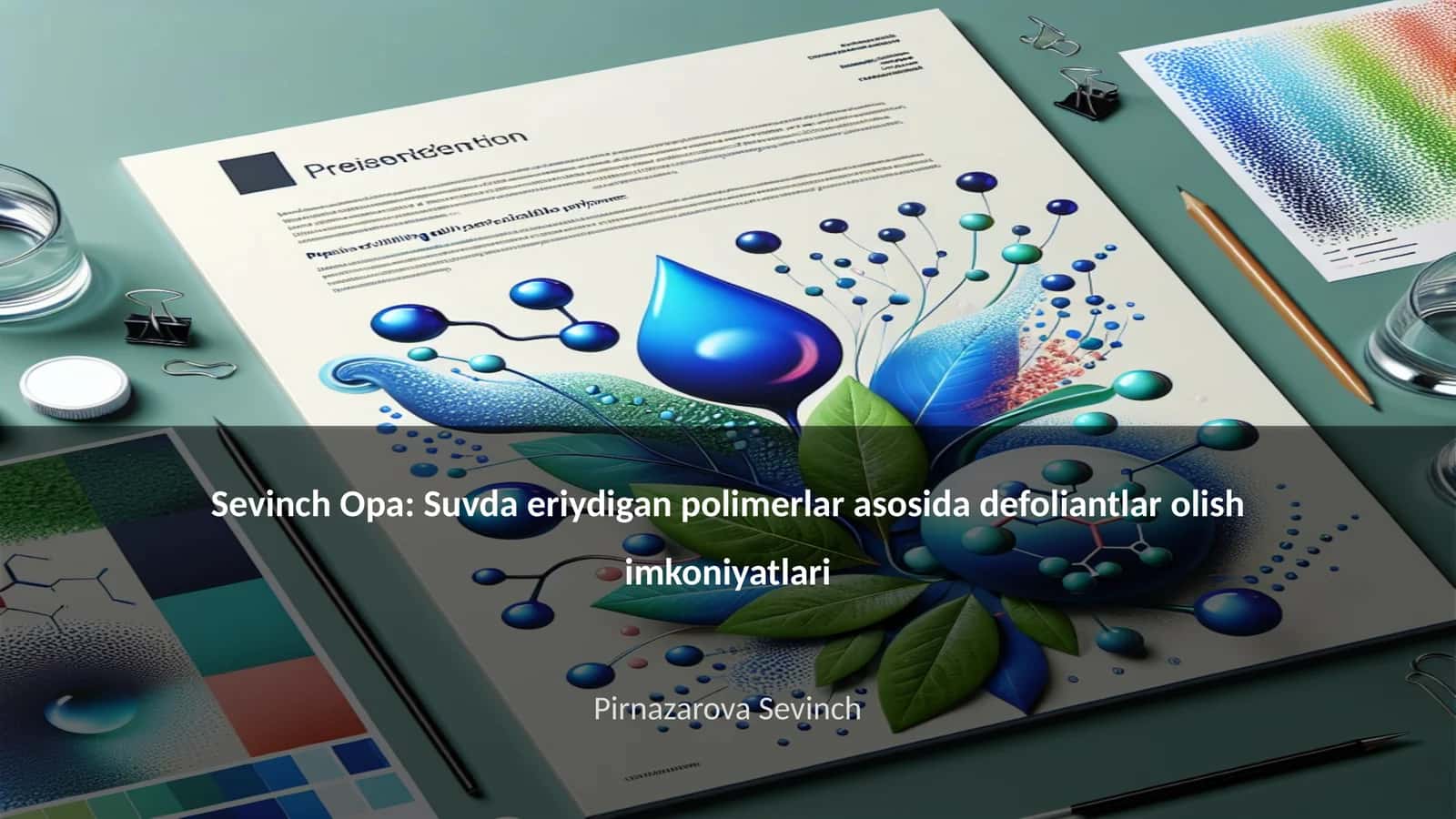 Sevinch Opa: Suvda eriydigan polimerlar asosida defoliantlar olish imkoniyatlari