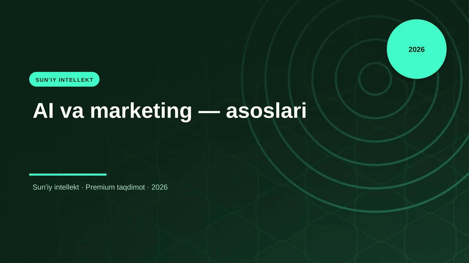AI va marketing — asoslari