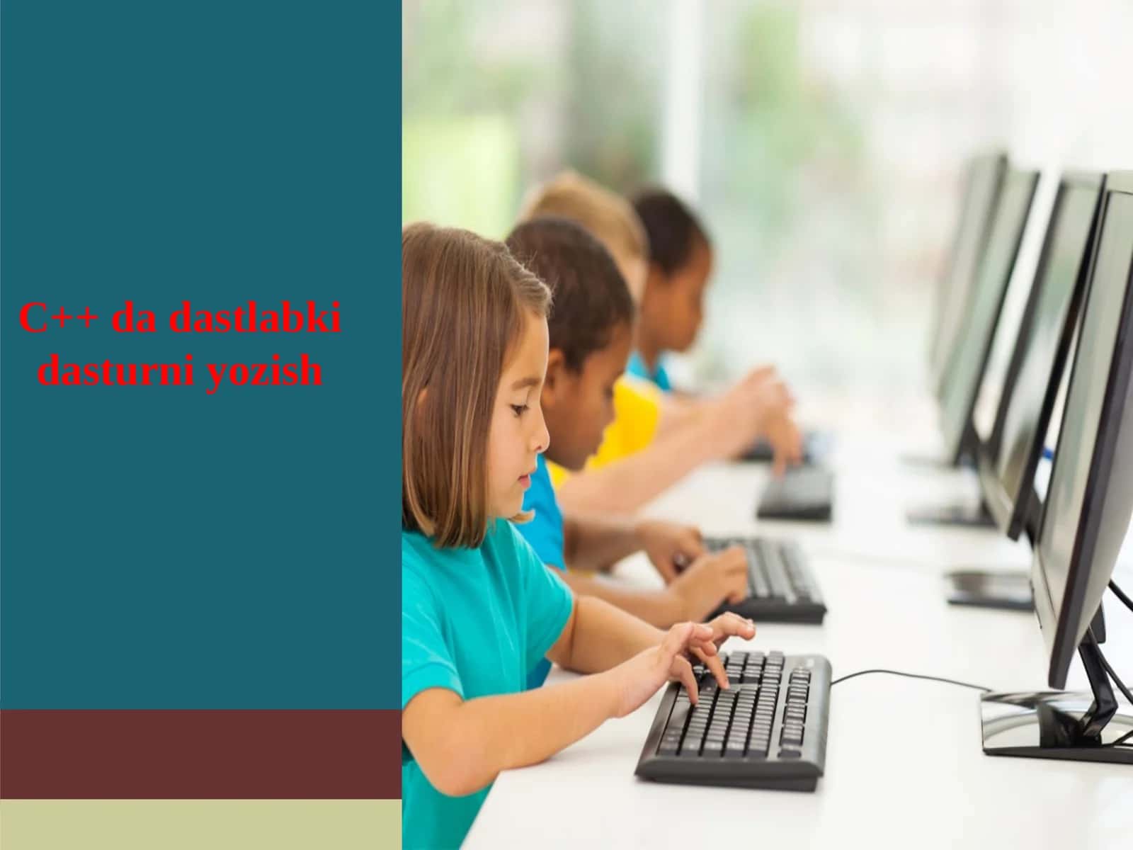 C++ da dastlabki dasturni yozish