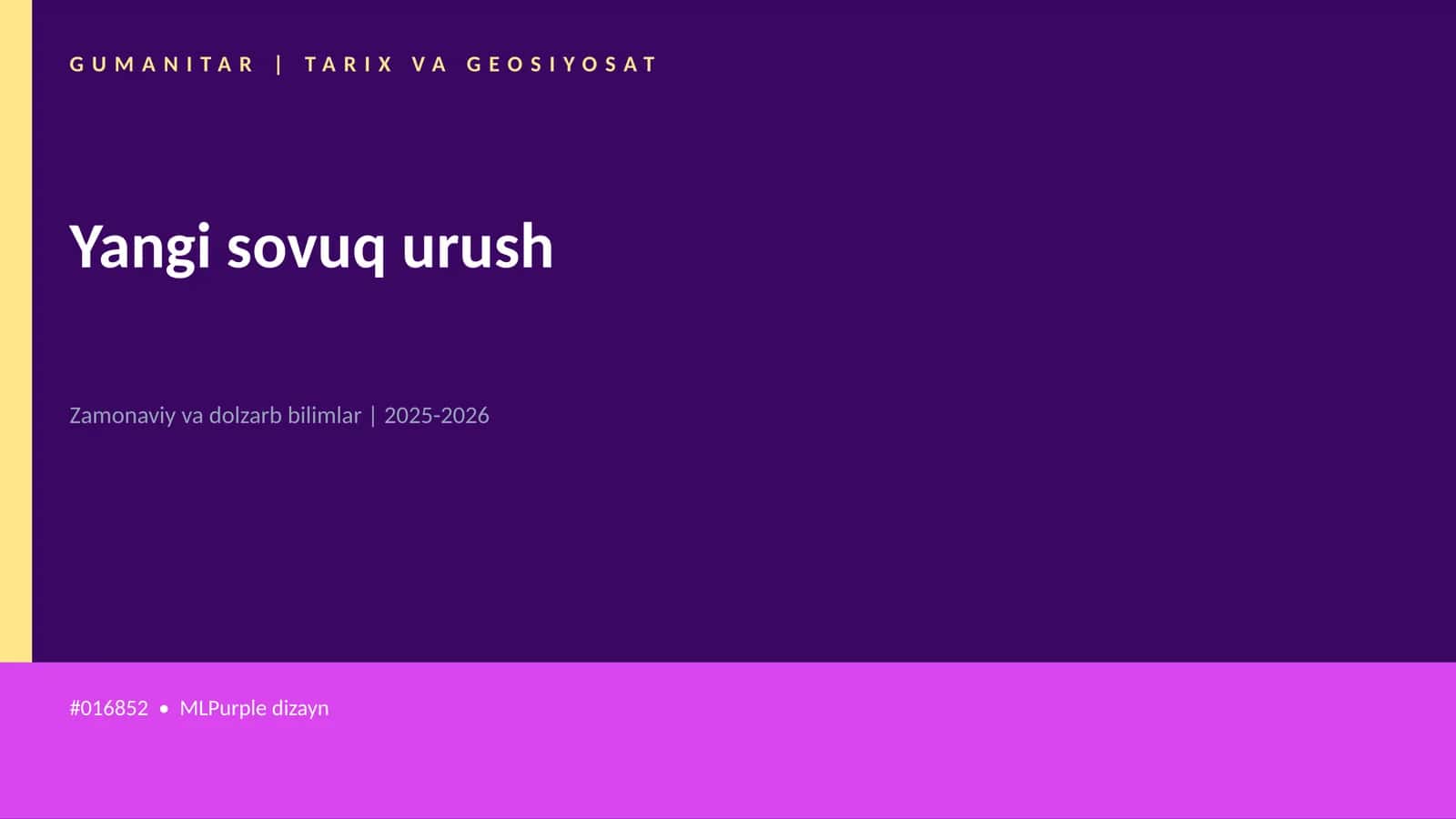 Yangi sovuq urush