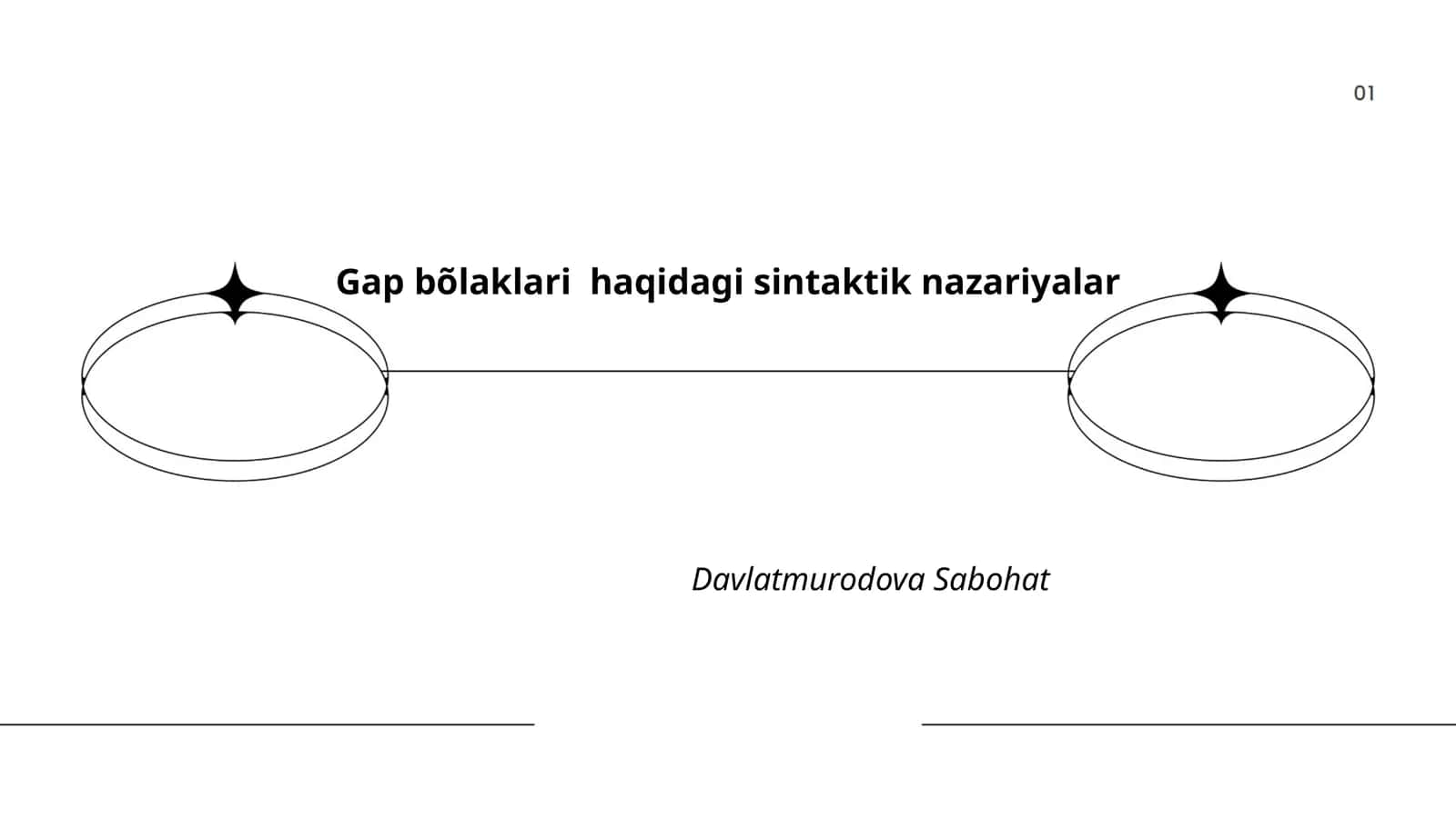 Gap bõlaklari haqidagi sintaktik nazariyalar