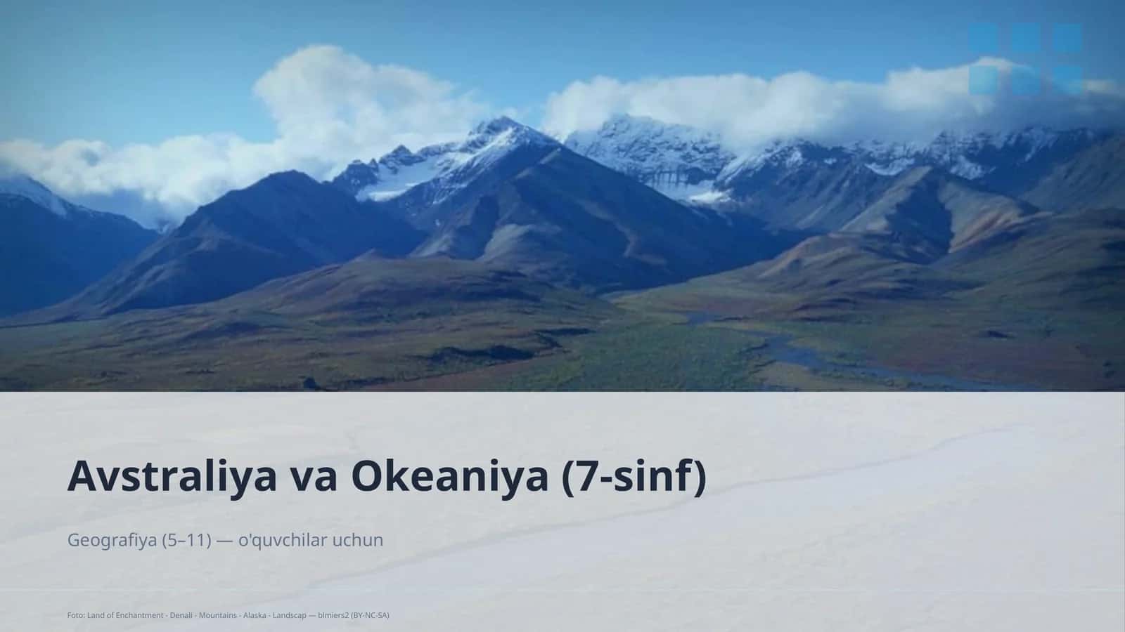 Avstraliya va Okeaniya (7-sinf) Geografiya
