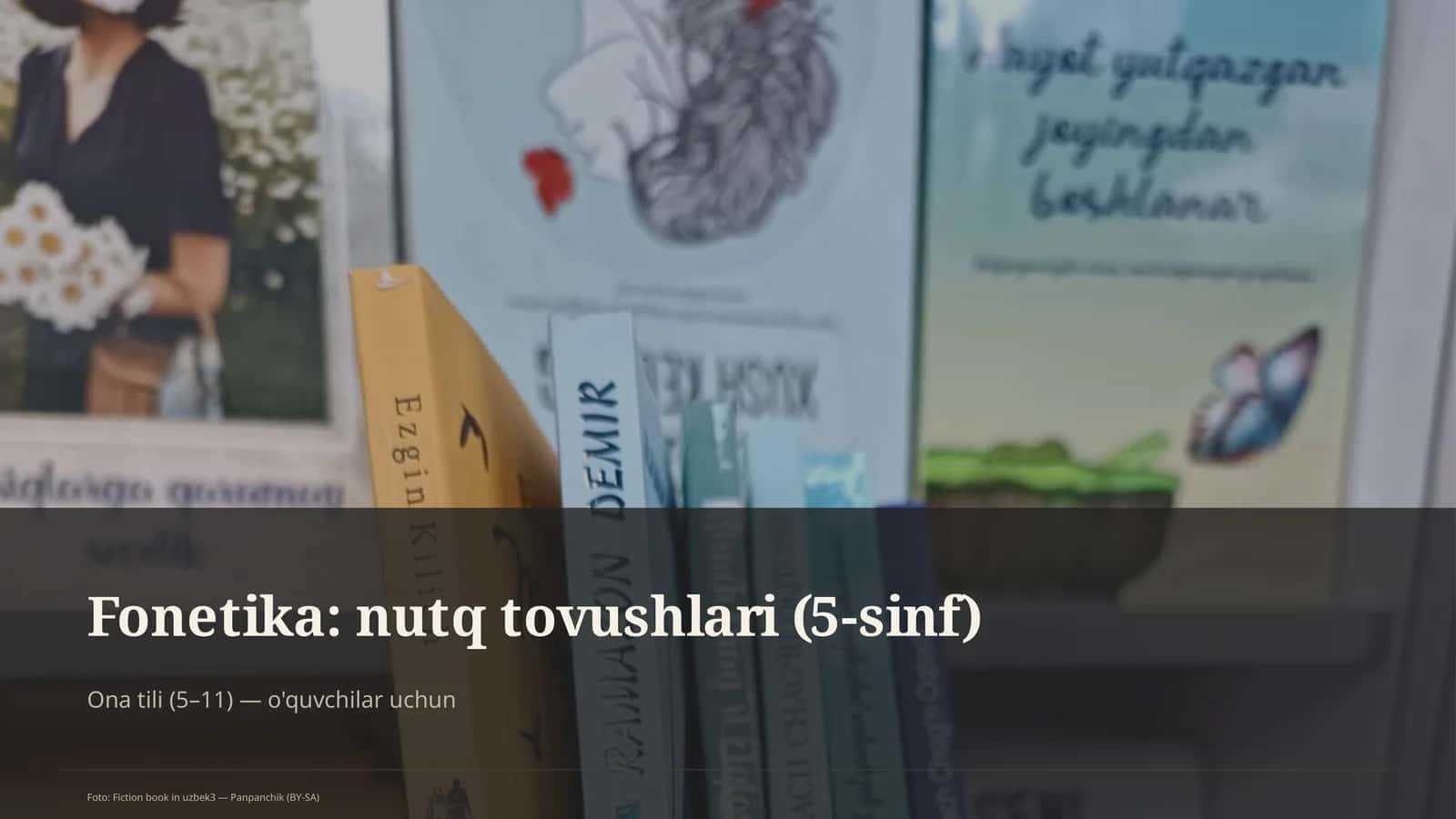 Fonetika: nutq tovushlari (5-sinf)