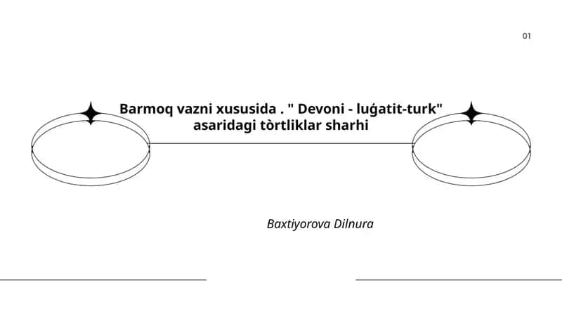 Barmoq vazni xususida. " Devoni - luģatit-turk" asaridagi tòrtliklar sharhi