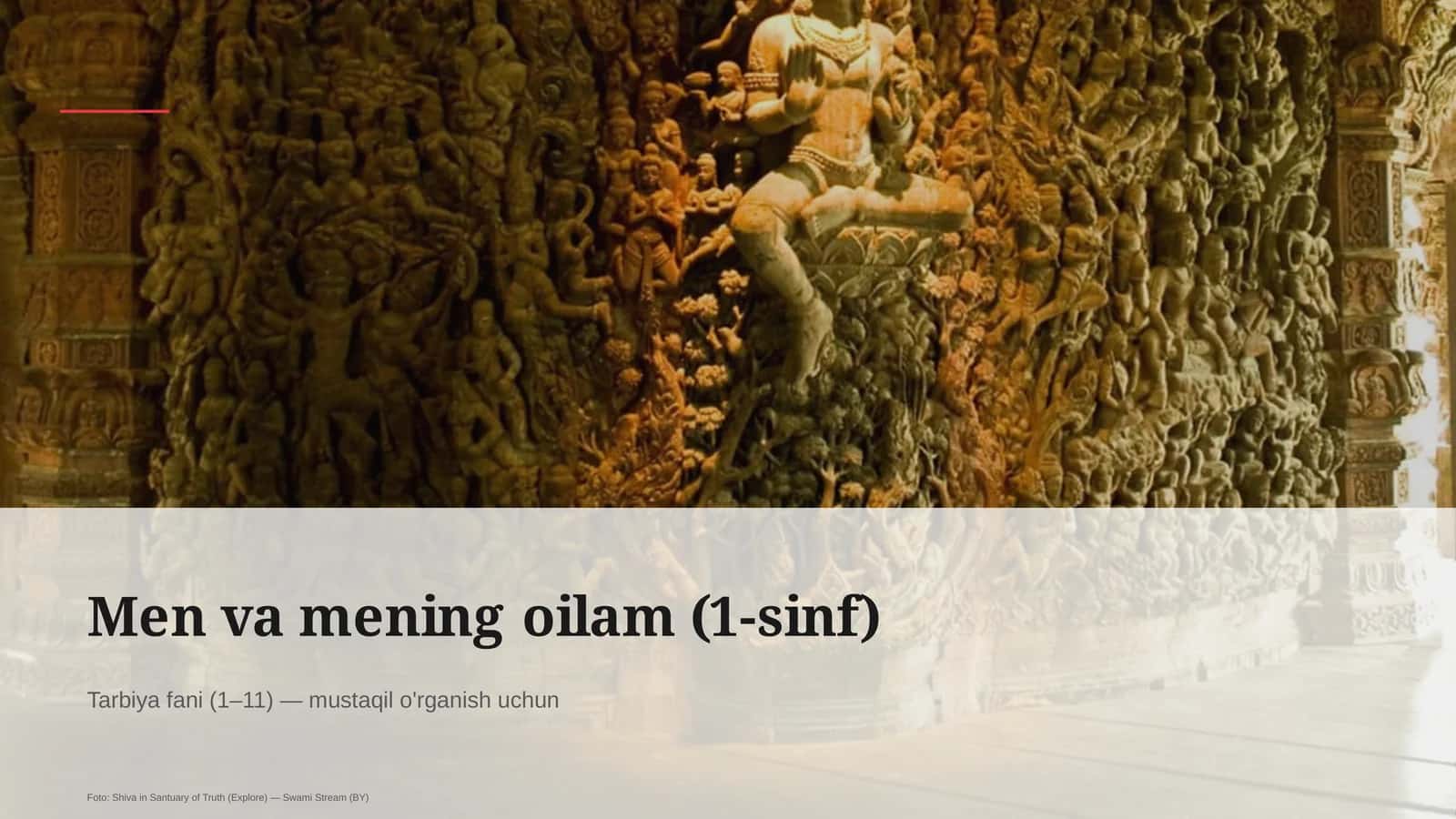 Men va mening oilam (1-sinf)