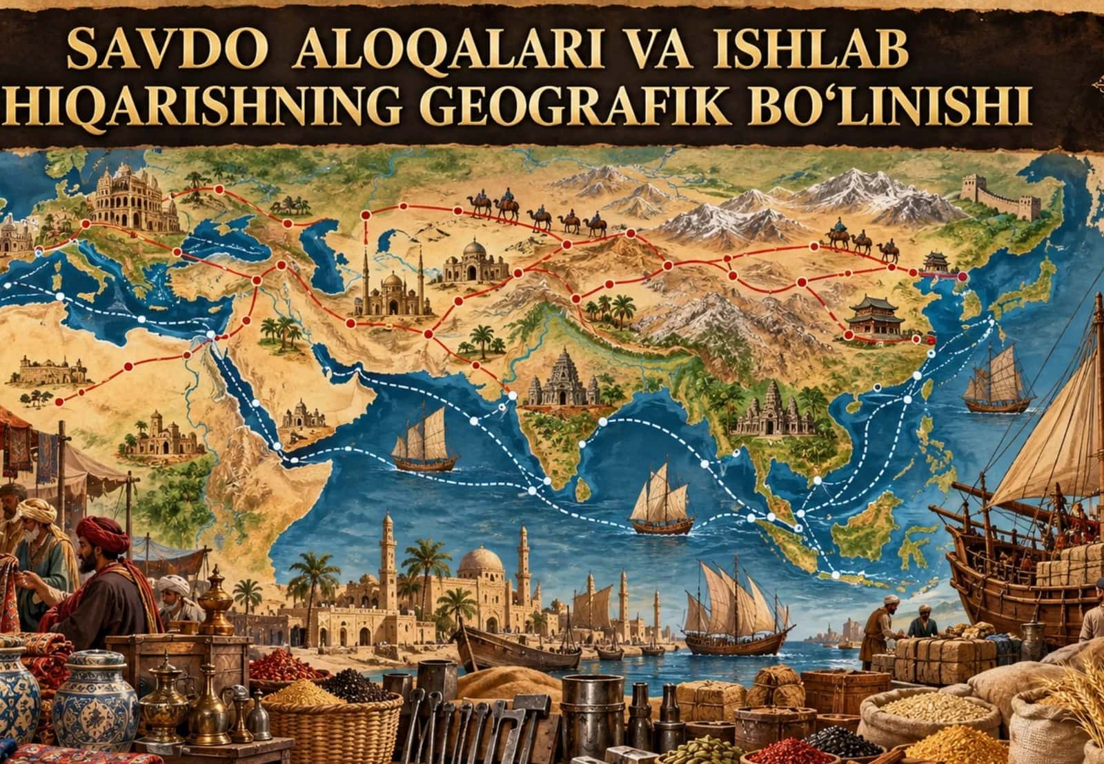 Savdo aloqalari va ishlab chiqarishning geografik bo'linishi.