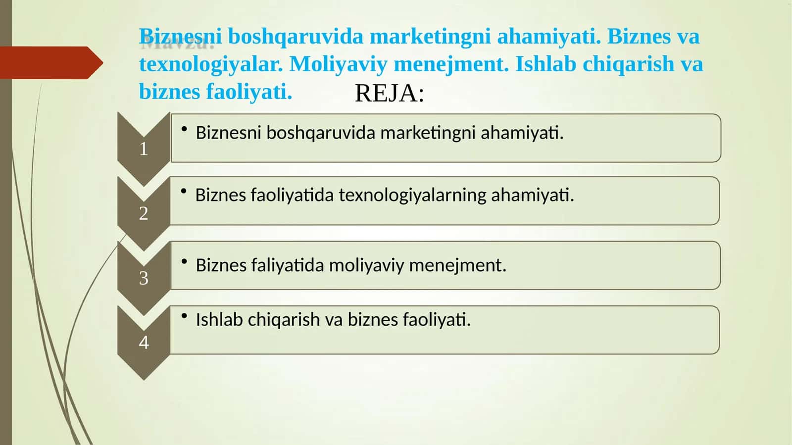 Biznesni boshqaruvda marketingning ahamiyati
