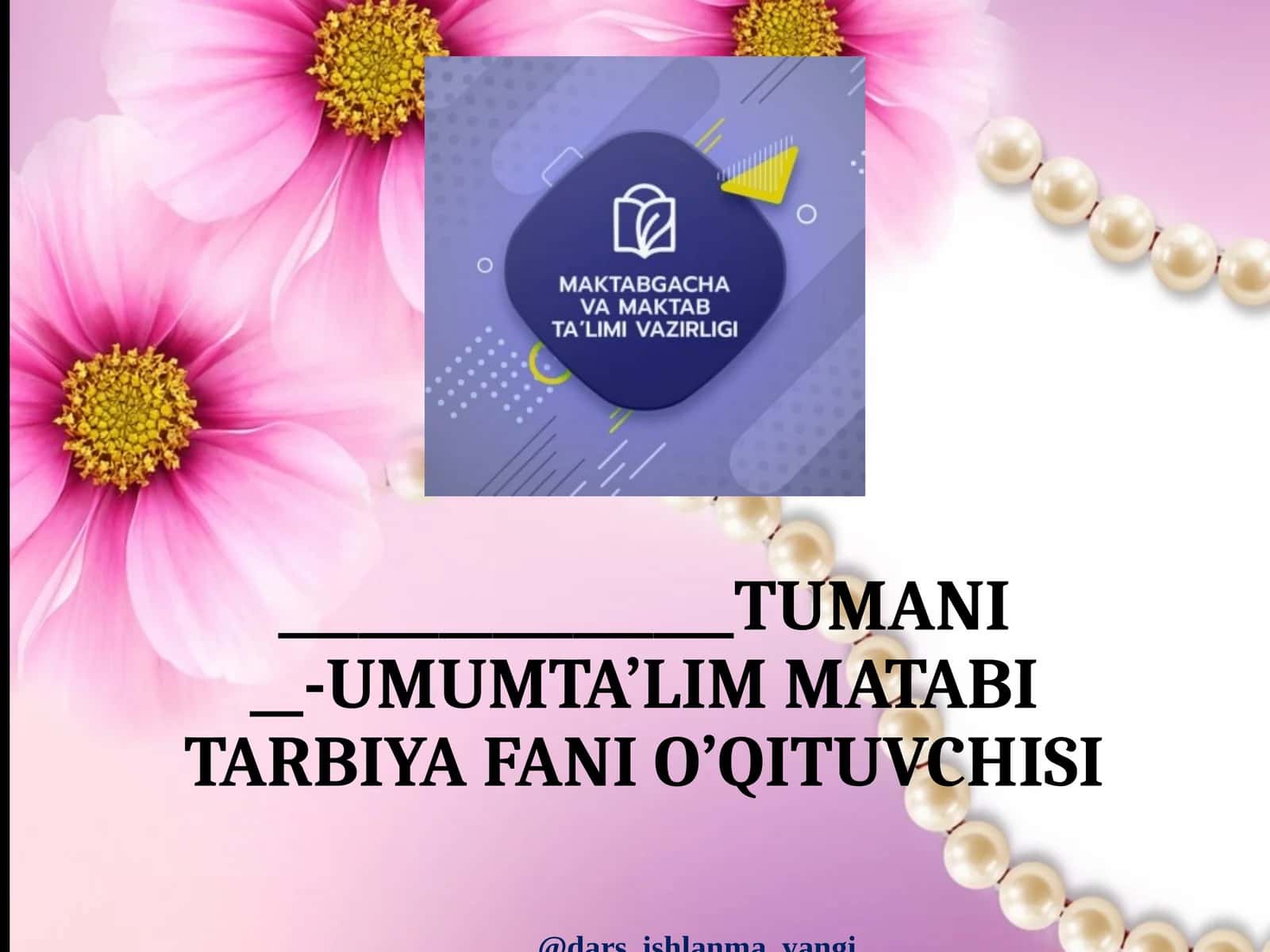 BILIM OL, KASB-HUNAR TANLA!